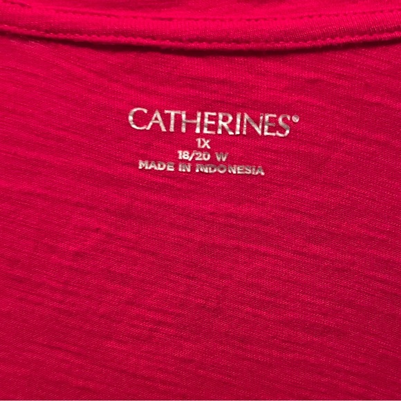 CATHERINES Women’s Short Sleeve USA Go For Gold Top. Sz 1X (18/20W) - Picture 3 of 4